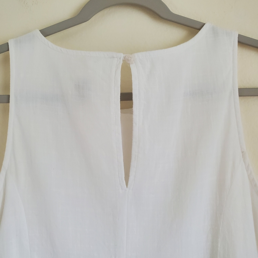 Old Navy White 100% Cotton Trapeze Dress - Picture 8 of 11